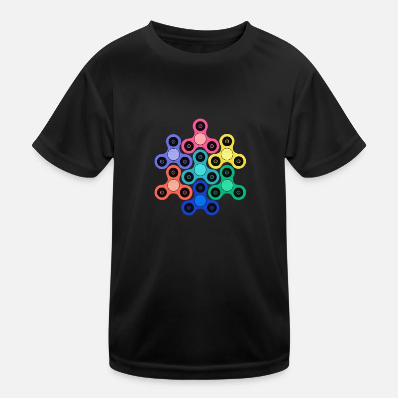 Spinner Kinder Funktions-T-Shirt