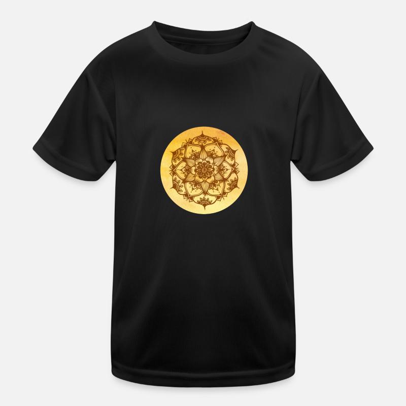 Solar-Mandalas Kinder Funktions-T-Shirt