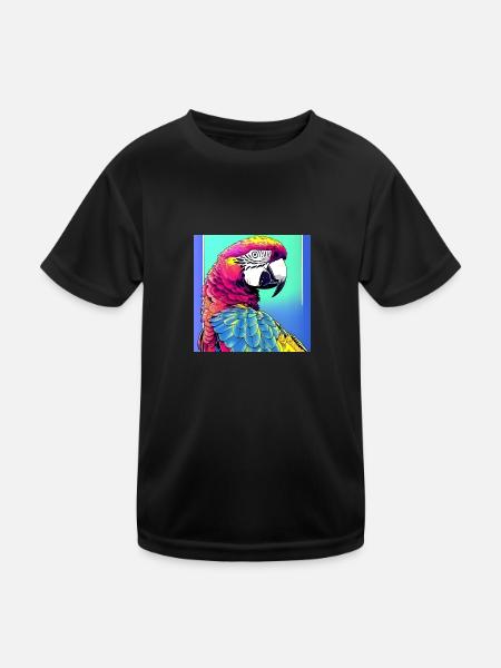 Ara néon - T-shirt sport Enfant - noir - Devant