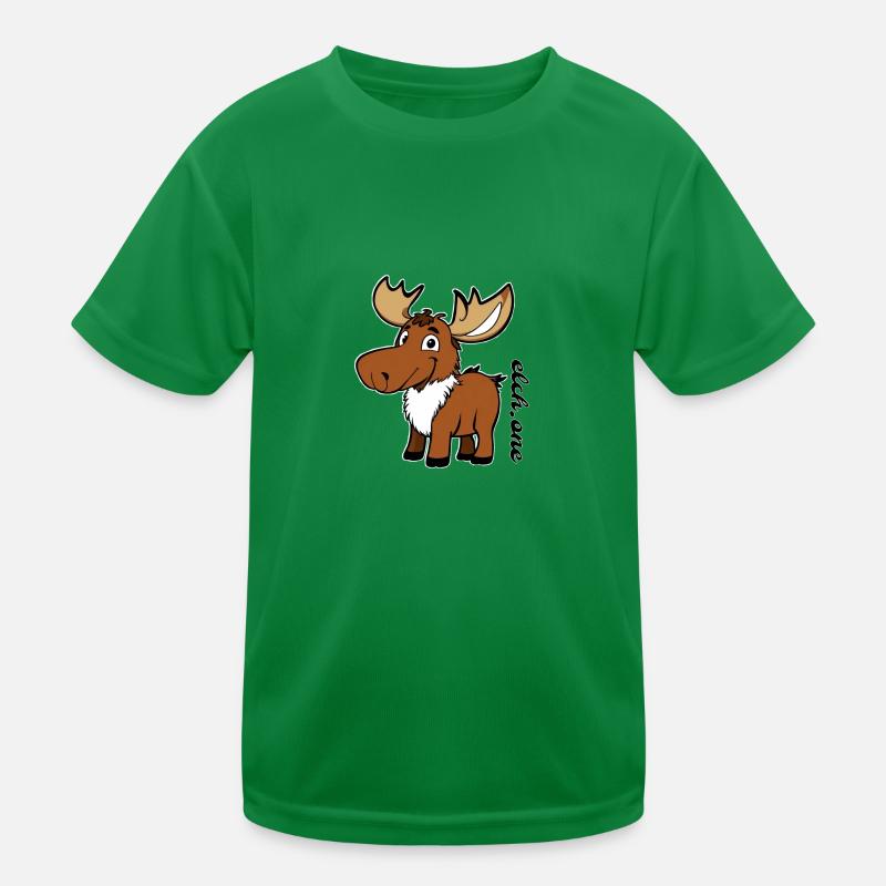 elch.one Comic Kinder Funktions-T-Shirt
