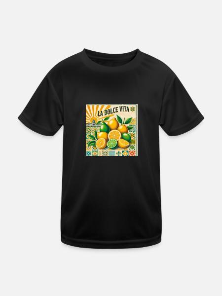 La Dolce Vita - Kids Functional T-Shirt - black