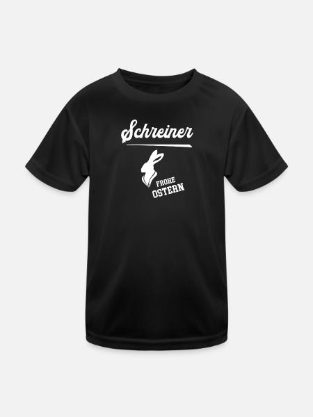 Schreiner Frohe Ostern Tischler Schreinerei Azubi - Kinder Funktions-T-Shirt - Schwarz - Vorne