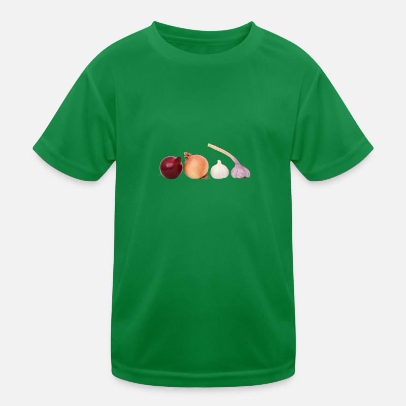 Onions garlic gift idea Kids Functional T-Shirt
