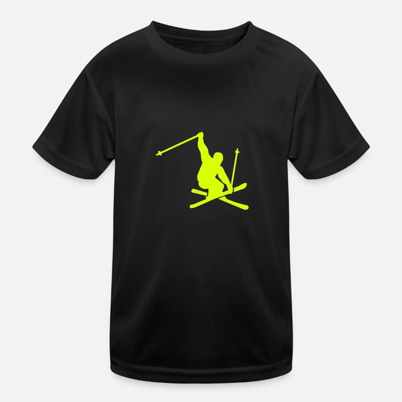 Ski Kinder Funktions-T-Shirt