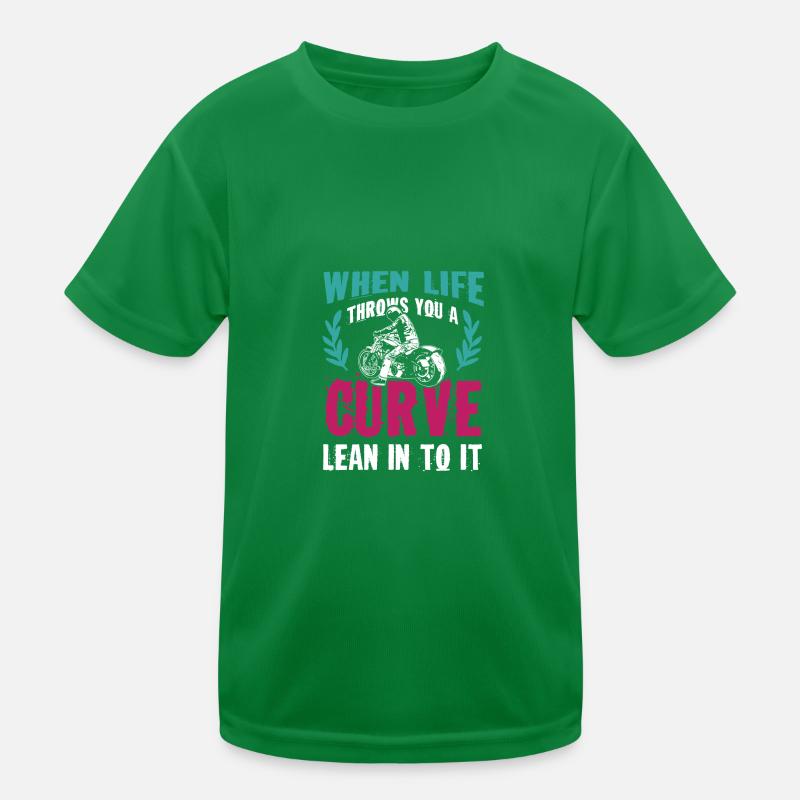 moto courbe de vie T-shirt sport Enfant
