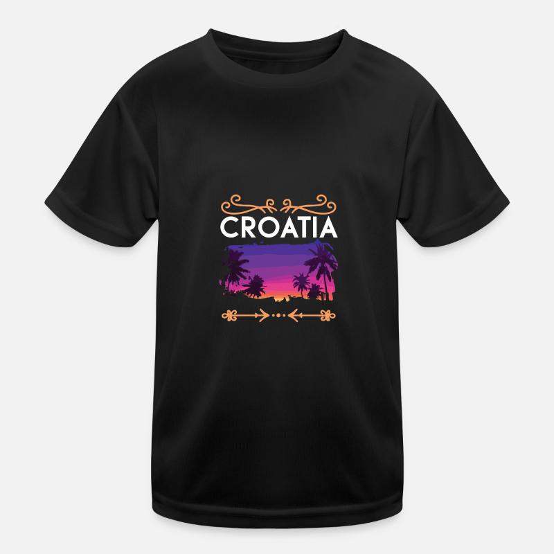 Croatia Kids Functional T-Shirt