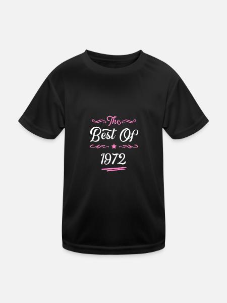 1972 best of - Kinder Funktions-T-Shirt - Schwarz - Vorne