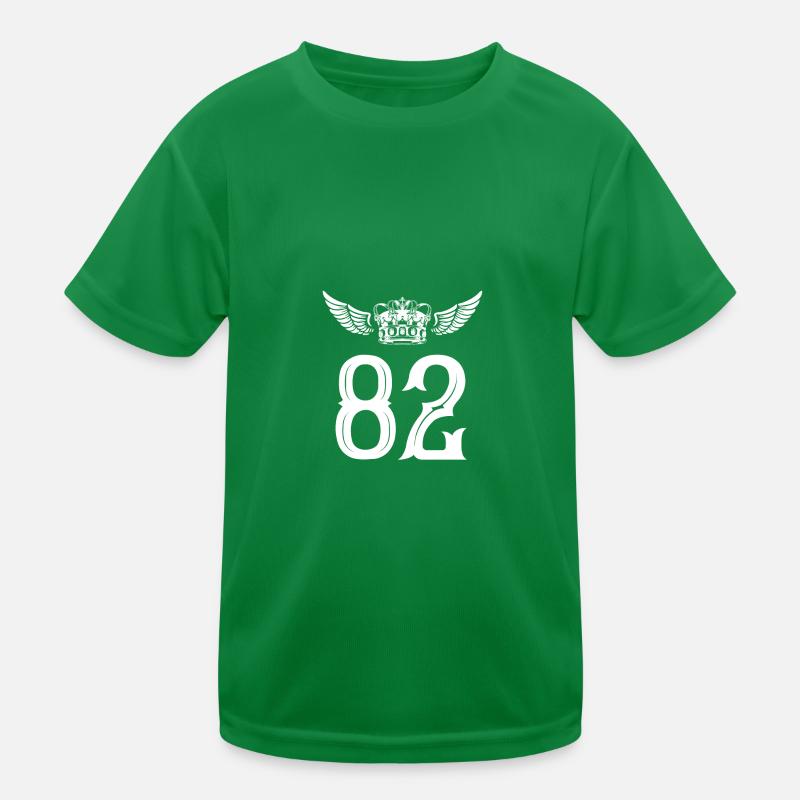 82 Zahl Krone Kinder Funktions-T-Shirt