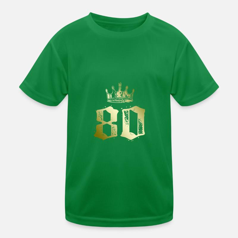 80 Zahl Krone Kinder Funktions-T-Shirt