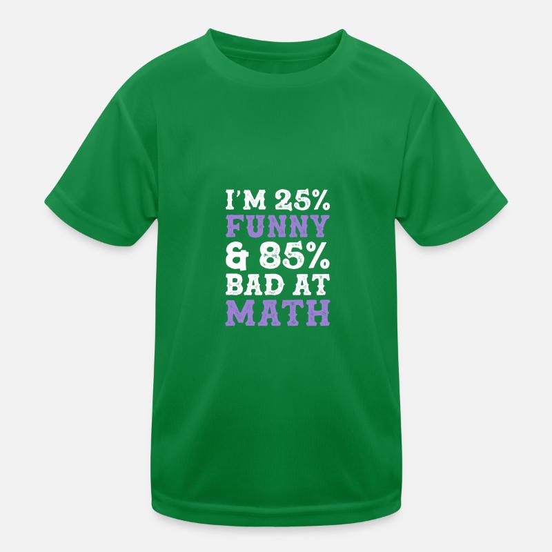 funny math mathematics Kids Functional T-Shirt