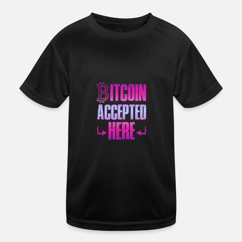 bitcoin accepted Kids Functional T-Shirt