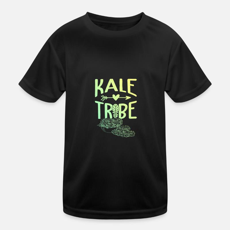 kale cabbage vegan Kids Functional T-Shirt