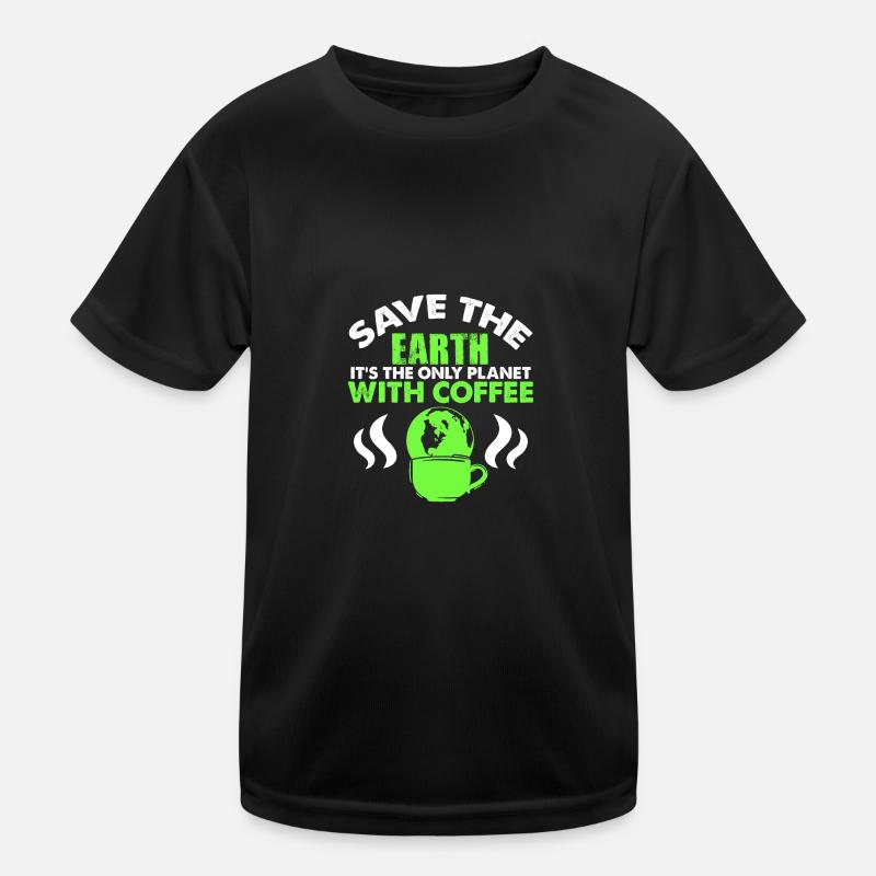 le café protège la terre T-shirt sport Enfant