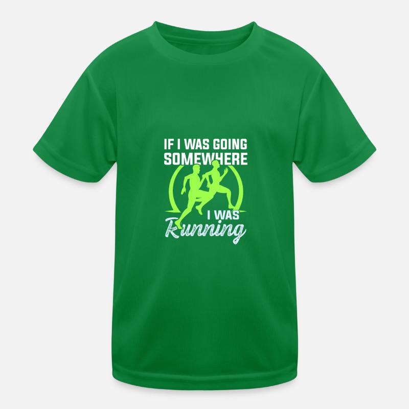 slogan de course T-shirt sport Enfant
