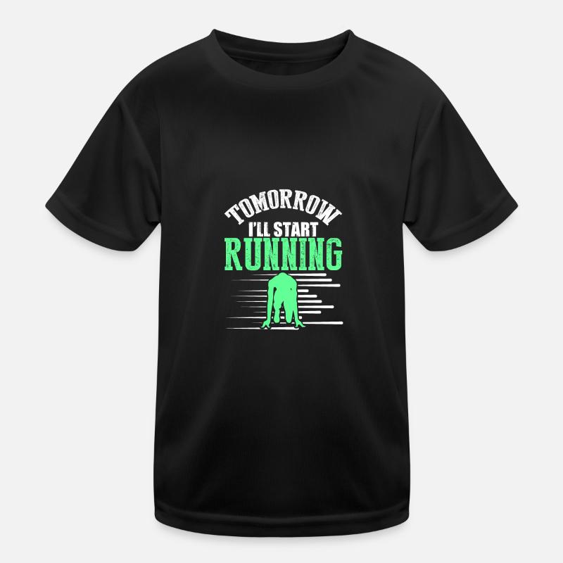 start race tomorrow Kids Functional T-Shirt
