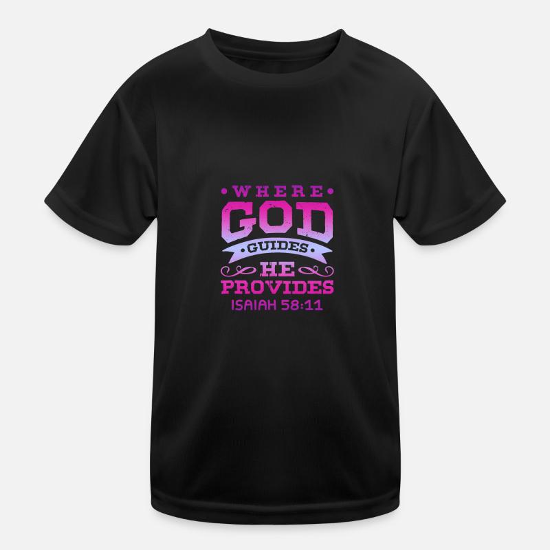 Dieu dirige T-shirt sport Enfant