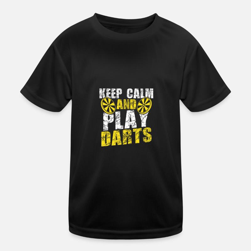 keep calm dart spiel Kinder Funktions-T-Shirt