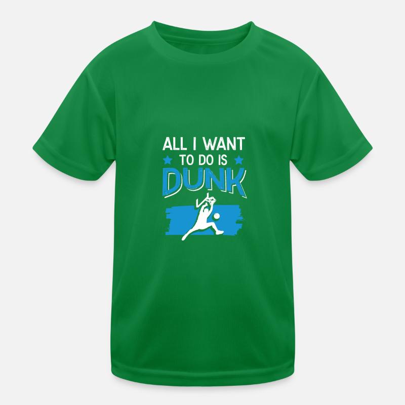 Dunk Basketball Kids Functional T-Shirt