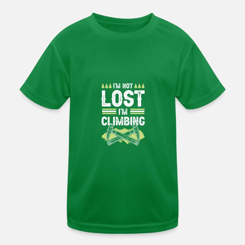 Climbing Mountain Kids Functional T-Shirt