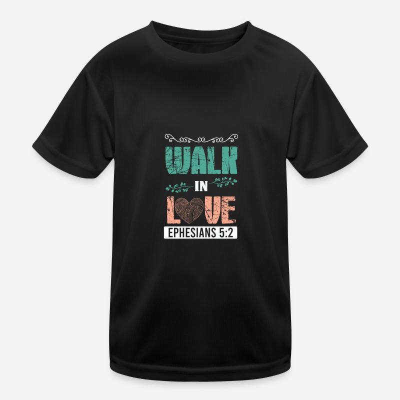 liebe spruch bibelvers Kinder Funktions-T-Shirt
