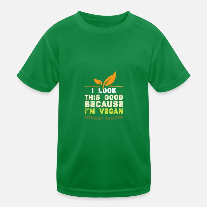 Végétalien veggie T-shirt sport Enfant
