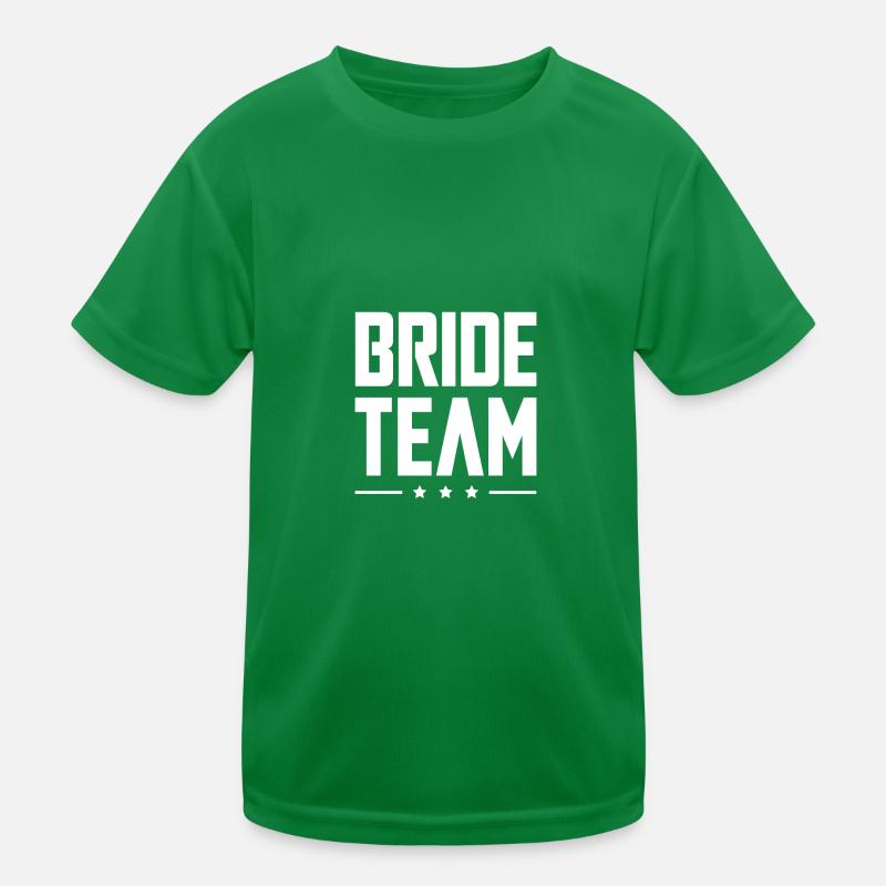 Bride Team Kids Functional T-Shirt