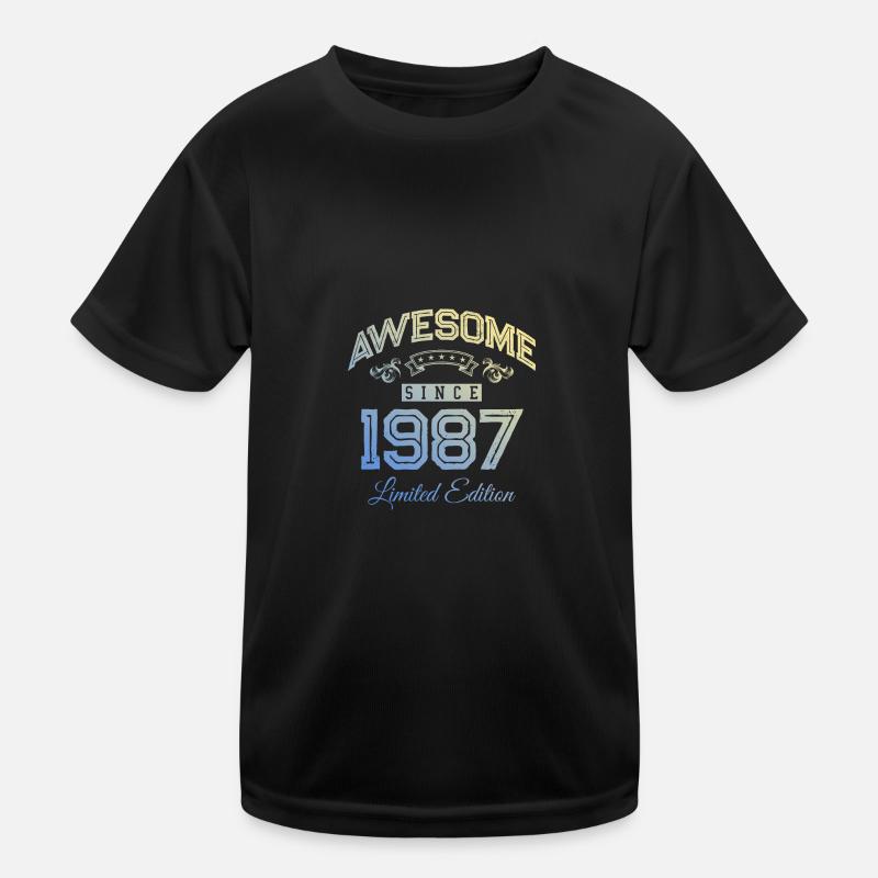 1987 awesome since Kinder Funktions-T-Shirt