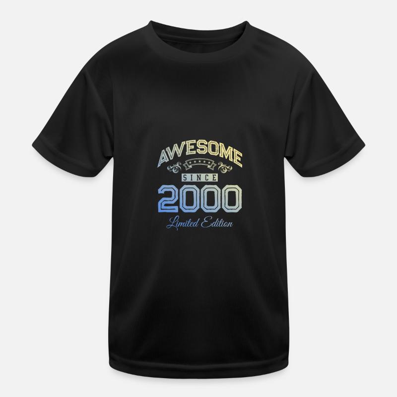 2000 awesome since Kinder Funktions-T-Shirt