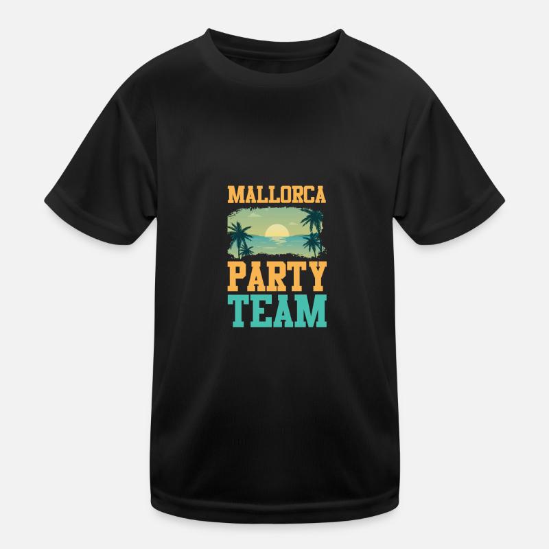 Mallorca Party Team Kinder Funktions-T-Shirt