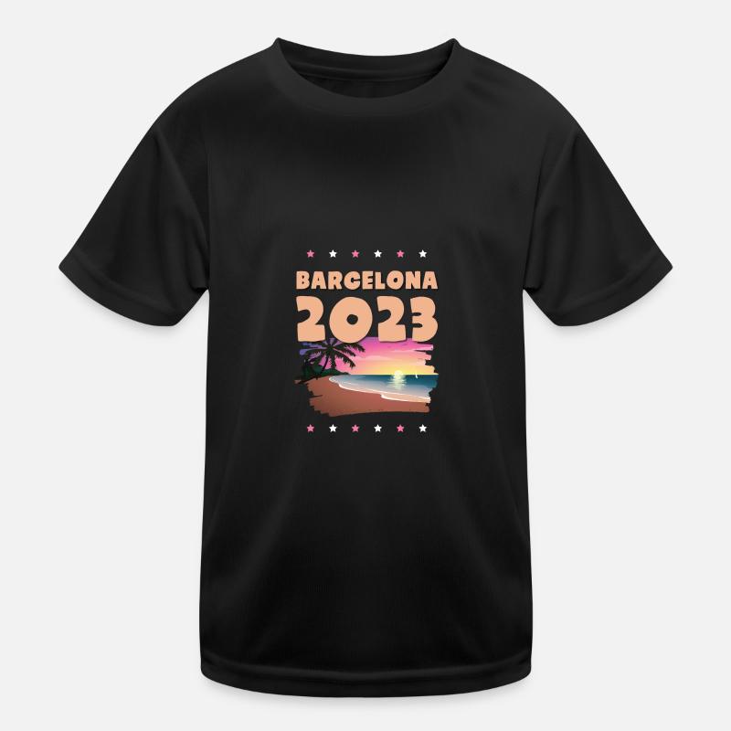 Barcelona 2023 Kinder Funktions-T-Shirt