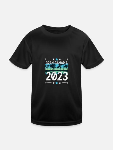 Gran Canaria 2023 - Kids Functional T-Shirt - black - Front