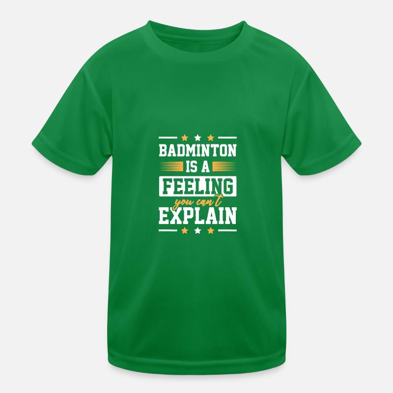 badminton sport Kinder Funktions-T-Shirt