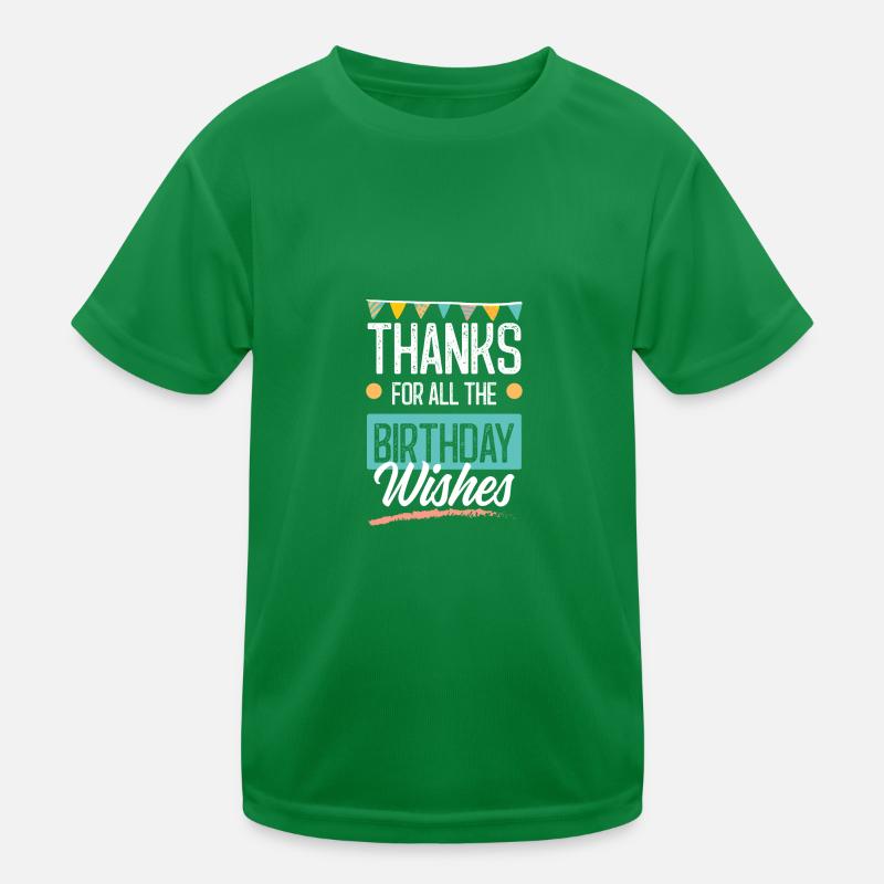 Birthday Greetings Kids Functional T-Shirt