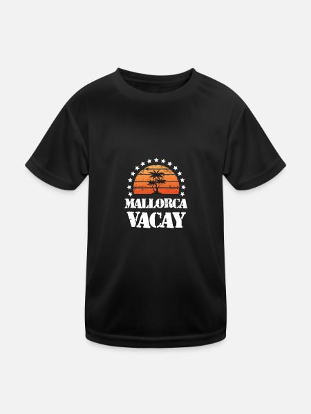 Majorca Holidays - Kids Functional T-Shirt - black - Front