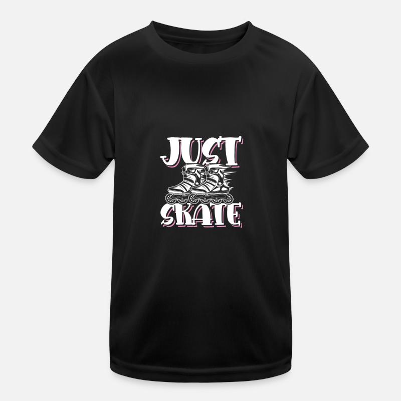Skate Skating Kids Functional T-Shirt