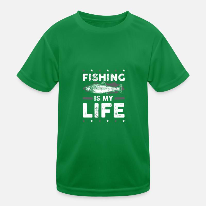 fischen leben Kinder Funktions-T-Shirt