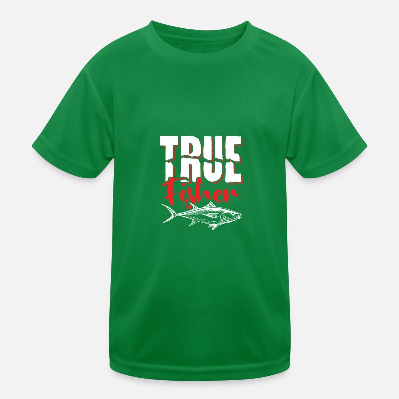 Fidèle pêcheur pêchant dicton T-shirt sport Enfant