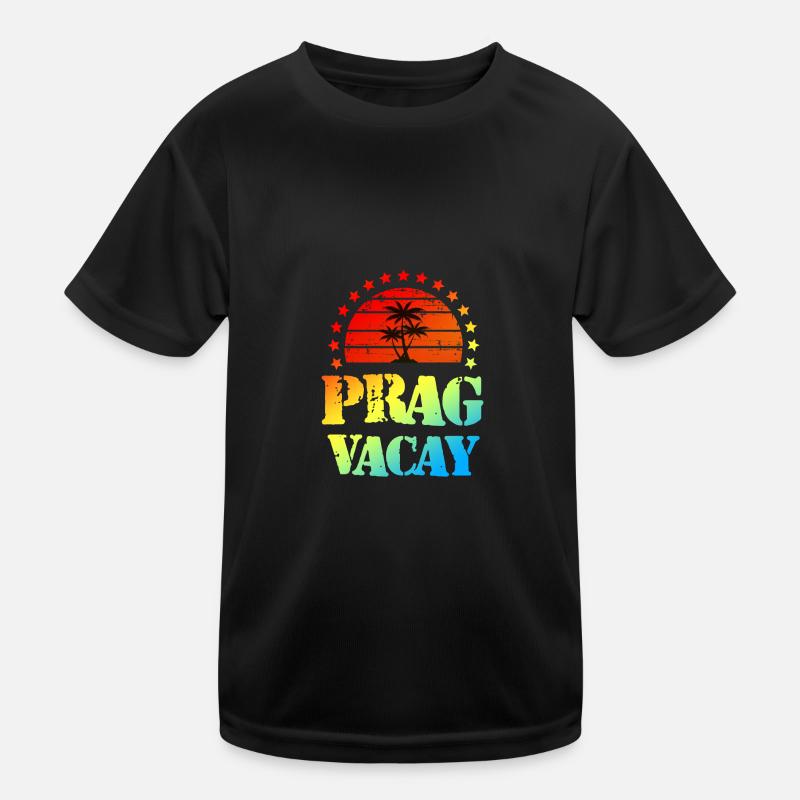 Prag Urlaub Kinder Funktions-T-Shirt