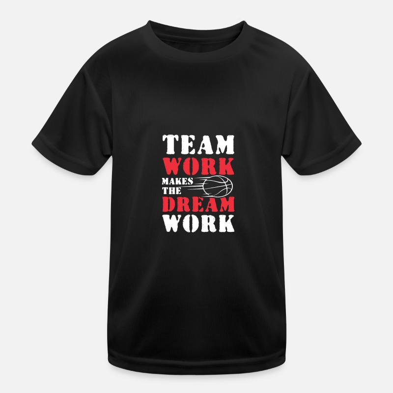 Team Work Basketball Kids Functional T-Shirt