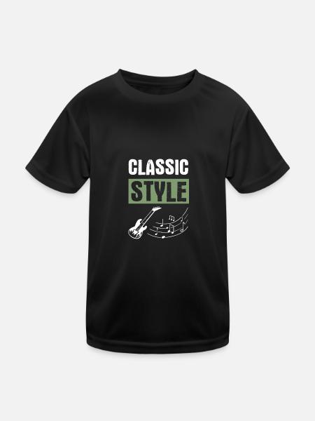 Classic Rock Music - Kids Functional T-Shirt - black - Front