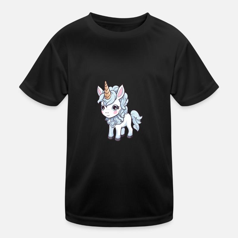 Licorne Bande Dessinée Mignon T-shirt sport Enfant
