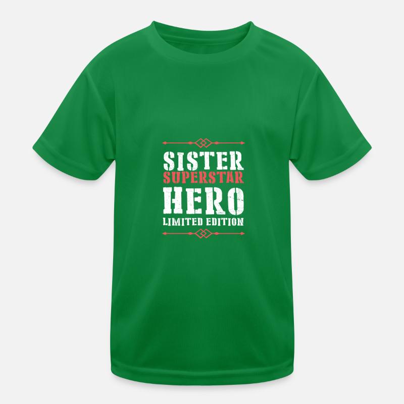 Beste Schwester Heldin Spruch Kinder Funktions-T-Shirt