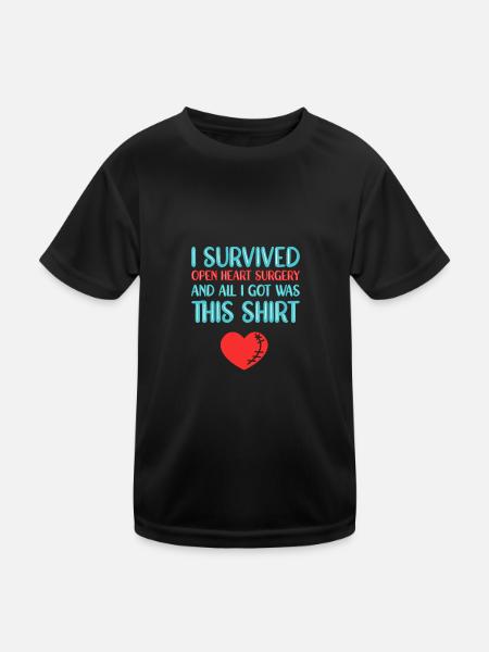 Crise cardiaque Chirurgie cardiaque Chirurgie Hospital - T-shirt sport Enfant - noir - Devant