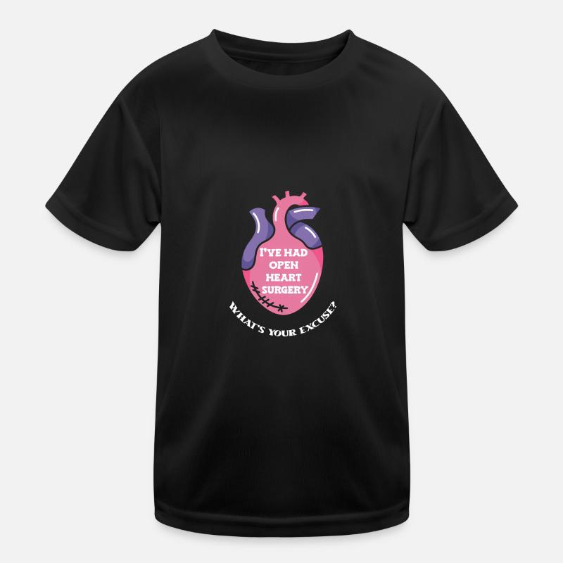 Herzinfarkt Herz OP Operation Krankenhaus Kinder Funktions-T-Shirt