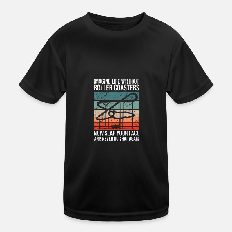 Roller Coaster Amusement Park Amusement Park Kids Functional T-Shirt