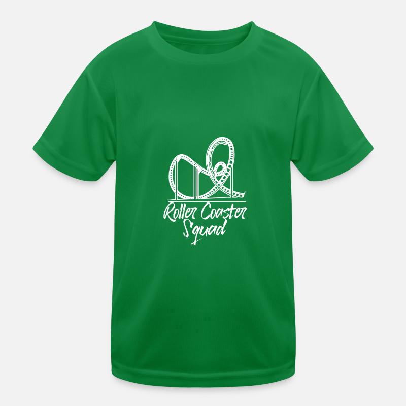 Achterbahn Freizeitpark Vergnügungspark Kinder Funktions-T-Shirt