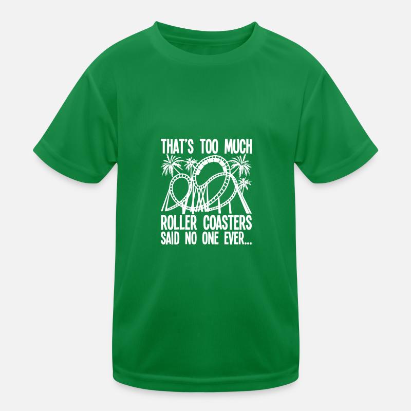 Achterbahn Freizeitpark Vergnügungspark Kinder Funktions-T-Shirt