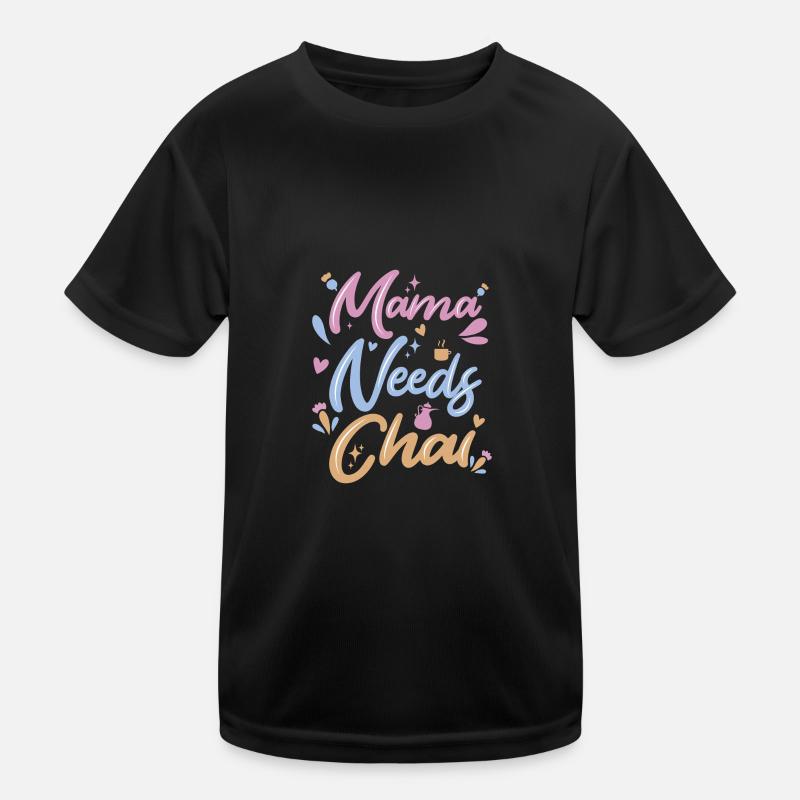 Chai Latte Tea Drink tea drinkers Kids Functional T-Shirt