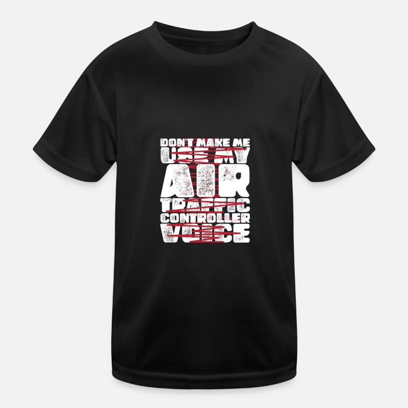 Fluglotse Flughafen Tower Kinder Funktions-T-Shirt