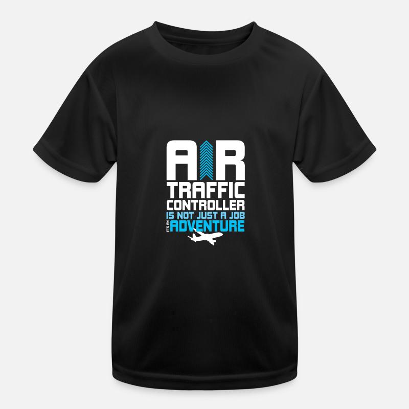 Fluglotse Flughafen Tower Kinder Funktions-T-Shirt